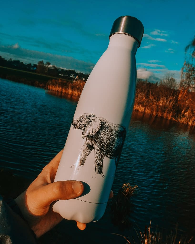 Reusable Elephant Water Bottle | Pigments by Liv