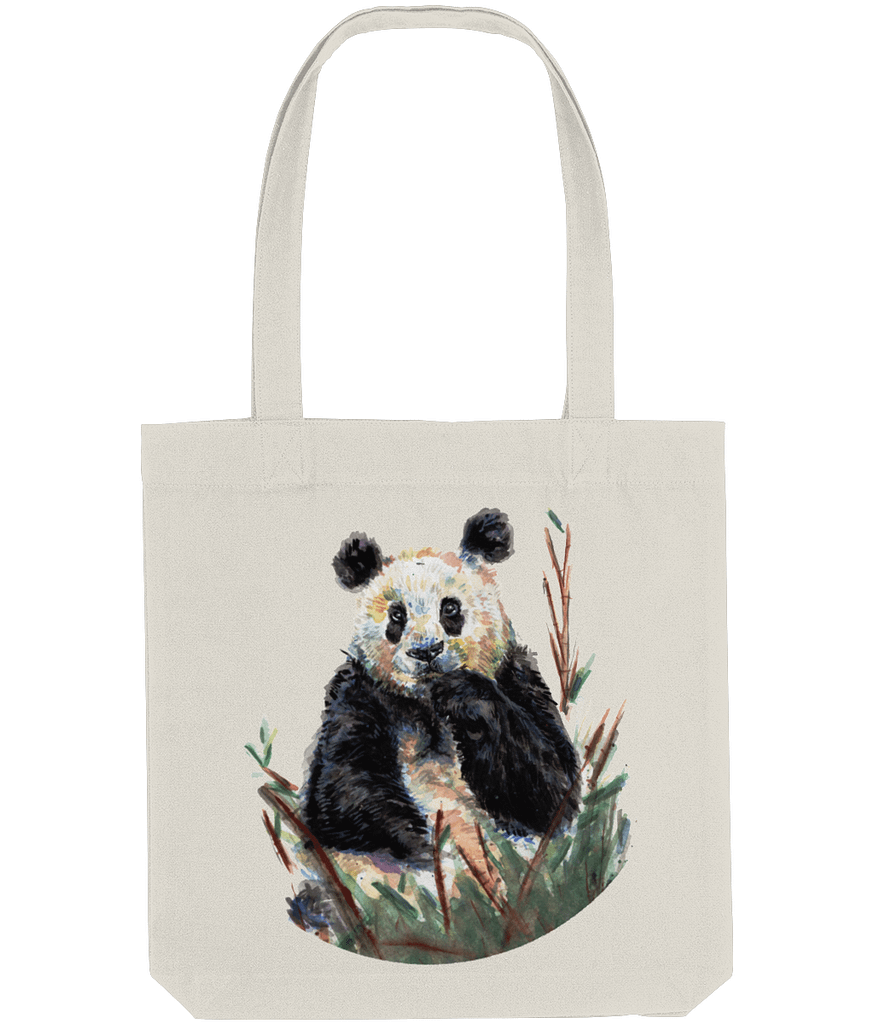 Giant Panda Tote Bag | Watercolour Art Print |Pigments by Liv