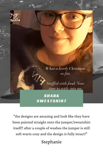 Shark Sweatshirt | Stop Shark Finning | Pigments by Liv